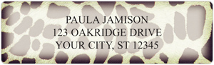 Faux Fur Address Labels