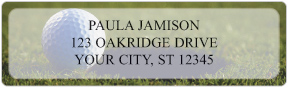 Golf Address Labels