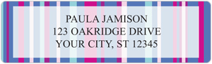 Sassy Stripes Address Labels