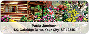 Log Cabins Address Labels
