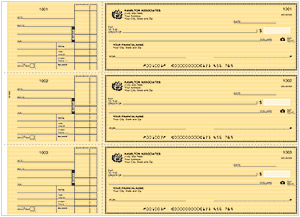 Yellow Safety General Purpose Business Checks