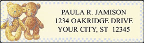 Old Time Teddy Address Labels