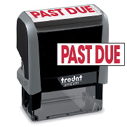 PAST DUE Stock Title Stamp